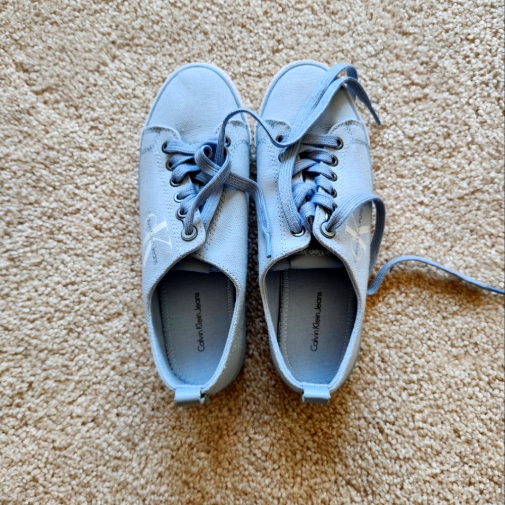 Light blue shoes